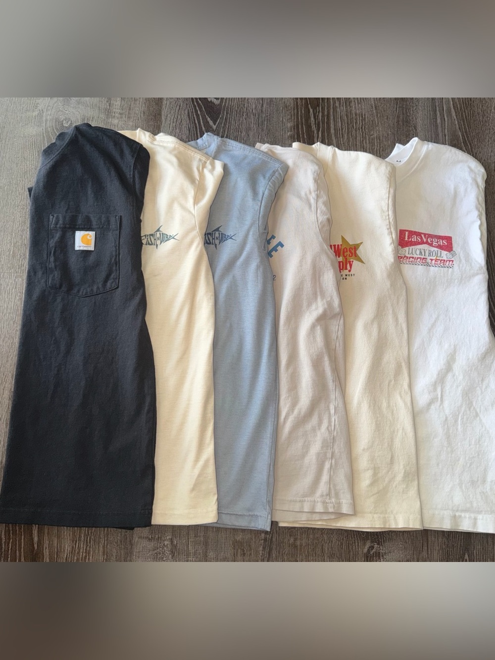 Lot of 6 Men’s Streetwear graphics & Carhartt Pocket T-shirts